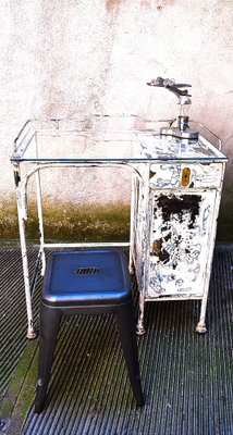 Desk in Iron with Glass, 1930s-NA-1295796