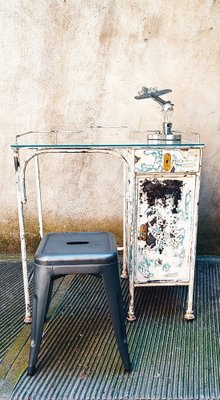 Desk in Iron with Glass, 1930s-NA-1295796