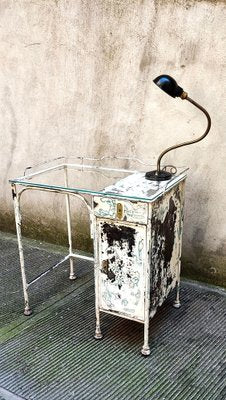 Desk in Iron with Glass, 1930s-NA-1295796