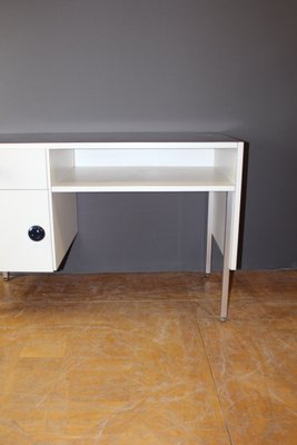 Desk in White & Blue Melamine, 1970s-BCR-1389616