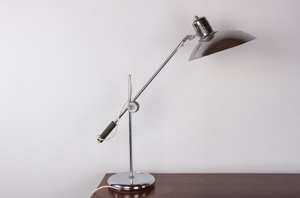 Desk Lamp in Chromed Metal by André Lavigne for Aluminor, 1960s-EMB-1730441