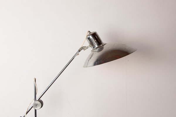 Desk Lamp in Chromed Metal by André Lavigne for Aluminor, 1960s-EMB-1730441