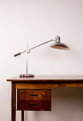 Desk Lamp in Chromed Metal by André Lavigne for Aluminor, 1960s-EMB-1730441