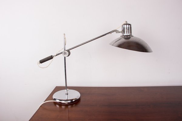 Desk Lamp in Chromed Metal by André Lavigne for Aluminor, 1960s-EMB-1730441