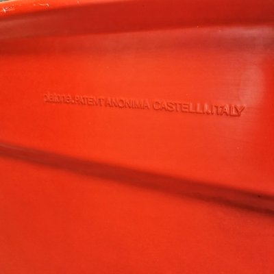 Desk Red Writing Mod. Plato G. Piretti for Anonima Castelli by Giancarlo Piretti, Unkns-PRS-1719943