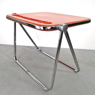 Desk Red Writing Mod. Plato G. Piretti for Anonima Castelli by Giancarlo Piretti, Unkns-PRS-1719943