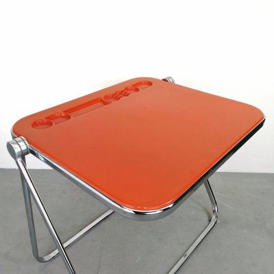 Desk Red Writing Mod. Plato G. Piretti for Anonima Castelli by Giancarlo Piretti, Unkns-PRS-1719943