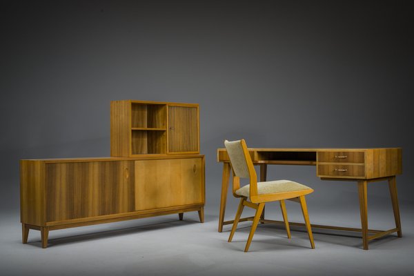 Desk & Sideboard Set by Georg Satink for Wk Möbel, 1950s, Set of 4-ZZH-1811065