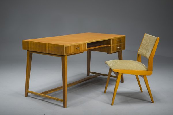 Desk & Sideboard Set by Georg Satink for Wk Möbel, 1950s, Set of 4-ZZH-1811065