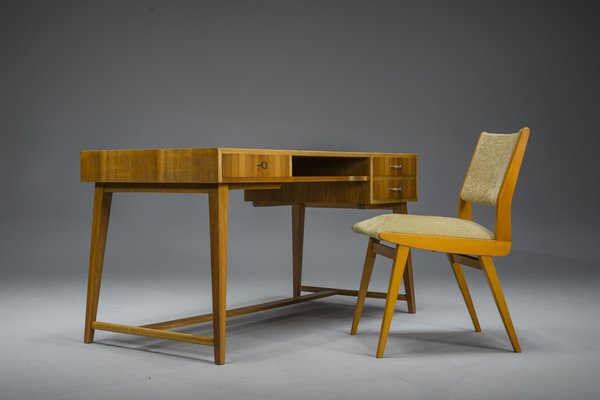 Desk & Sideboard Set by Georg Satink for Wk Möbel, 1950s, Set of 4-ZZH-1811065