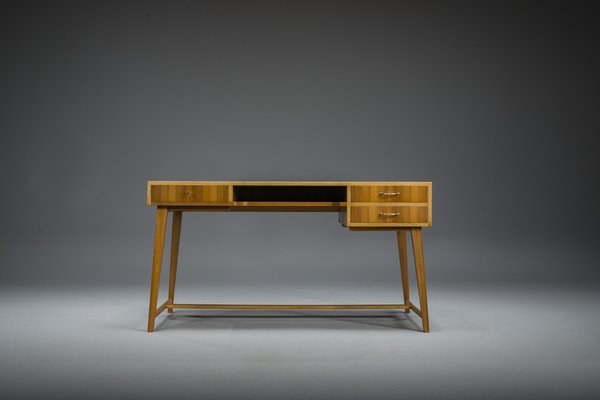 Desk & Sideboard Set by Georg Satink for Wk Möbel, 1950s, Set of 4-ZZH-1811065