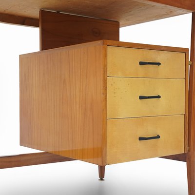 Desk with Chest of Drawers, 1950s-EZ-2040447