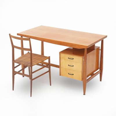 Desk with Chest of Drawers, 1950s-EZ-2040447