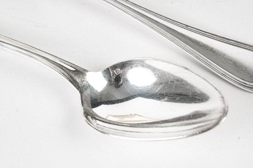 Dessert Flatware attributed to Christofle, 1950s, Set of 23