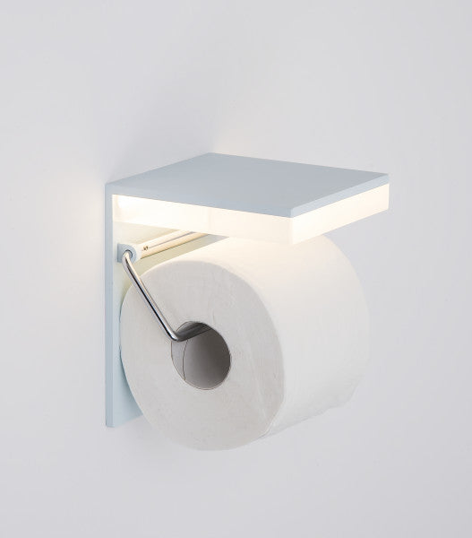 L-HOP 1 - PMMA wall lamp / toilet roll holder