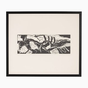 Detlef Hagenbäumer, Sports, Woodcut on Thick Paper, Framed-GPP-1126435