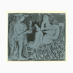 Deux Femmes - Original Linocut After Pablo Picasso - 1962 1962-ZCI-761940