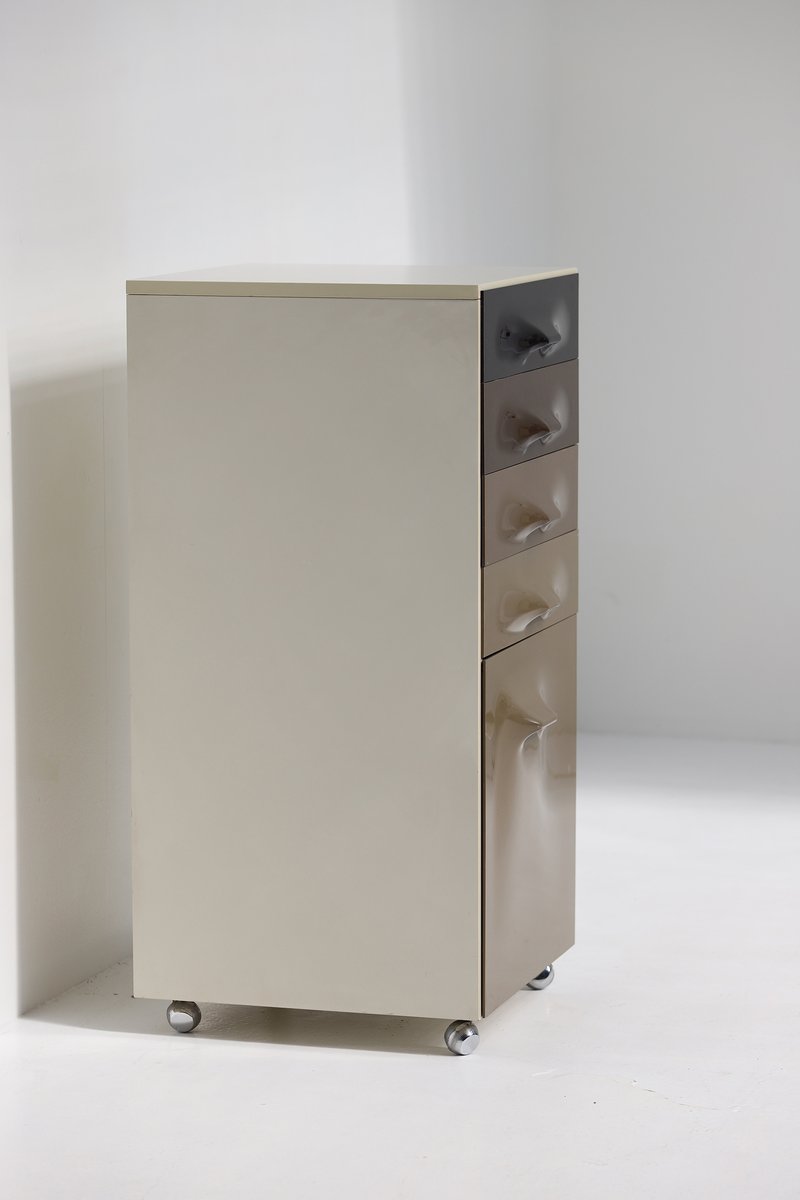 DF2000 Trolley Bar Cabinet by Raymond Loewy for the Doubinsky Frères, 1968