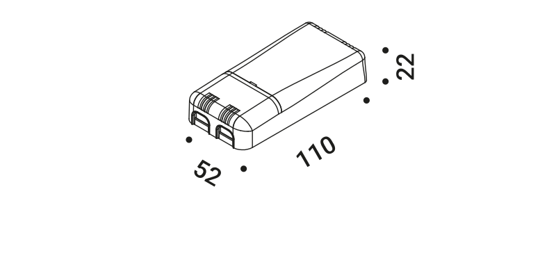 Davide Groppi IP20 Driver - Technical Drawing