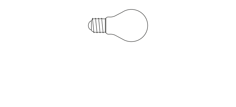Davide Groppi E27 Bulb - Technical Drawing