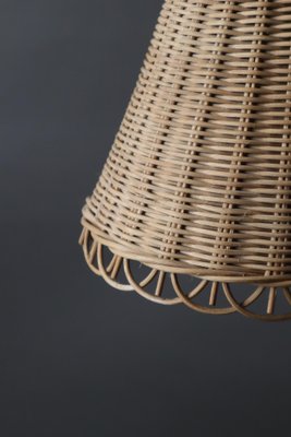 Diabolo Kiwi Boho Basket Hanging Lamp by J. T. Kalmar for Kalmar, 1950s-ESB-1794526