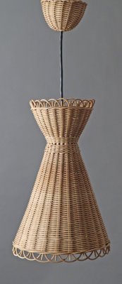 Diabolo Kiwi Boho Basket Hanging Lamp by J. T. Kalmar for Kalmar, 1950s-ESB-1794526