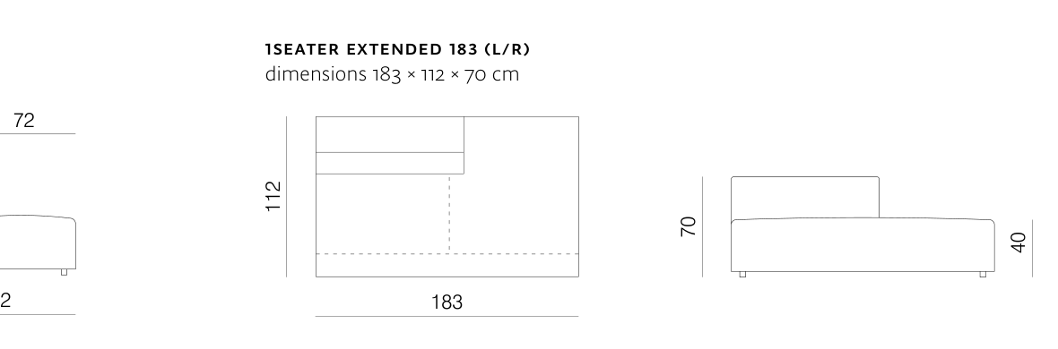 Cloud 1Seater Extended 183 Module Diagram
