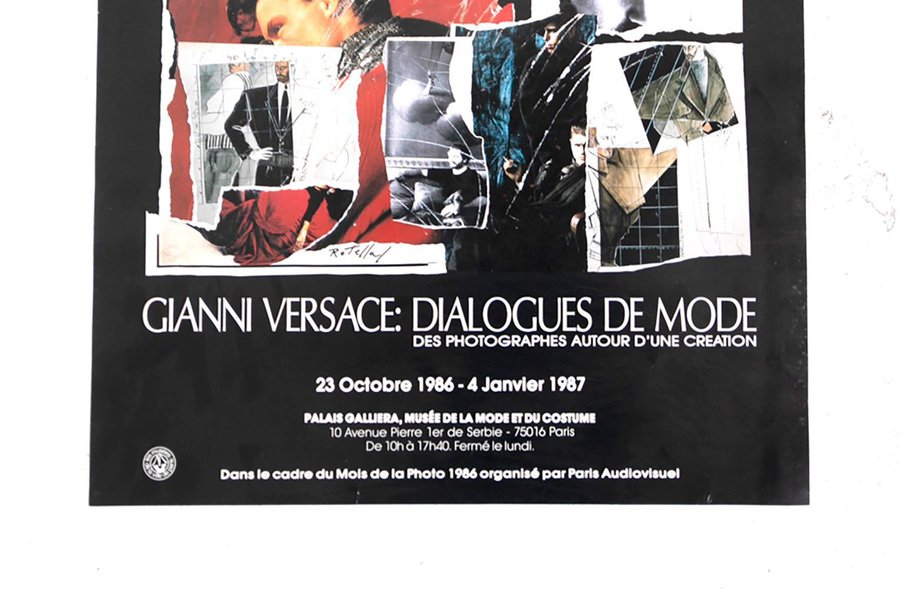 Dialogue Du Mode Poster by Mimmo Rotella, 1980s