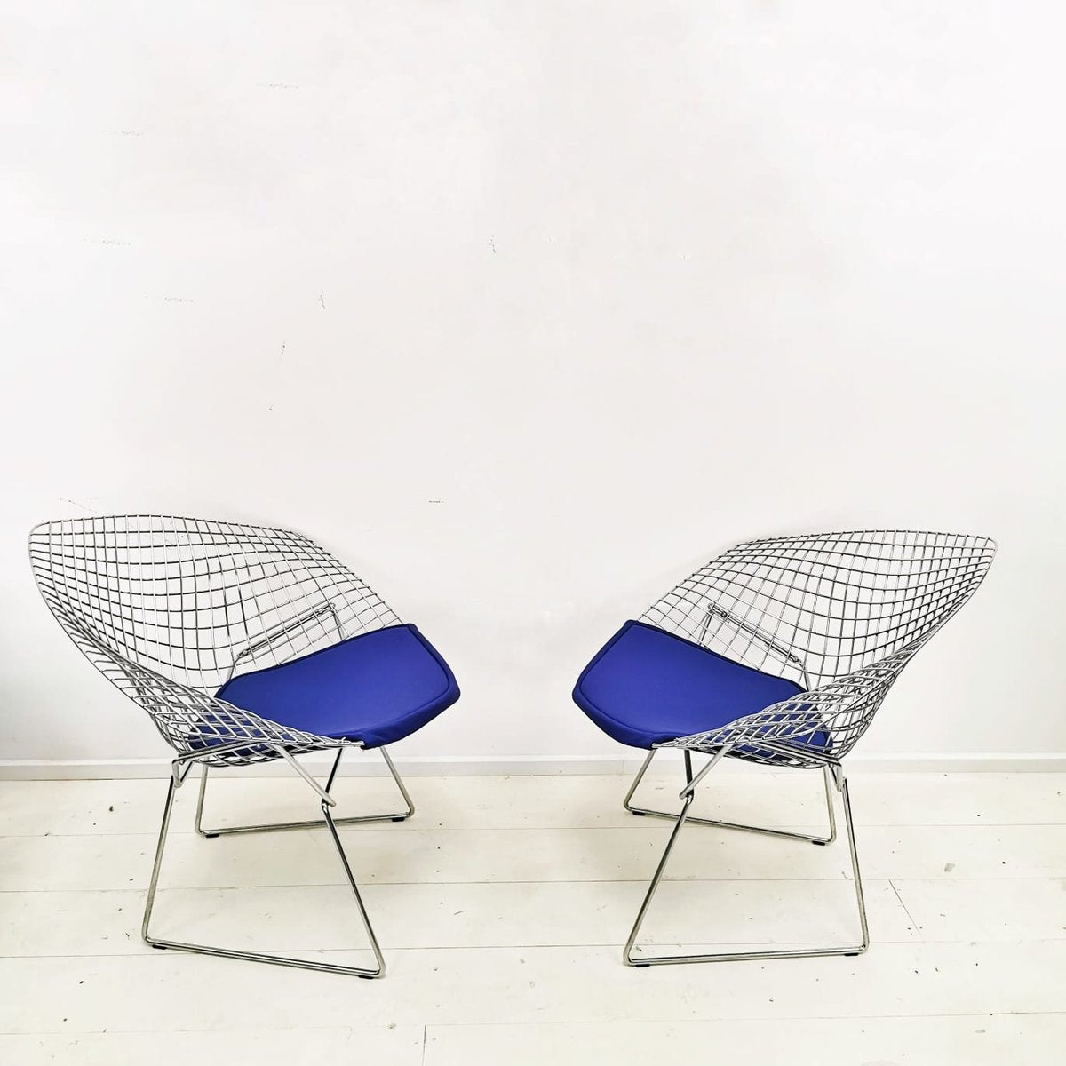 Diamond Chairs by Harry Bertoia for Knoll, 1980s, Set of 2