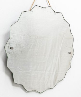 Diamond Engraved Glass Mirror, France, 1950-RIU-1183436