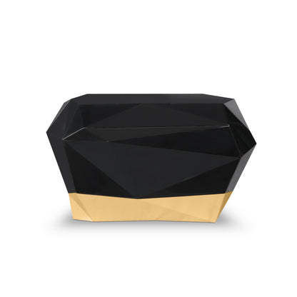 Diamond - Rounded Wooden Bedside Table With Drawers by Boca Do Lobo