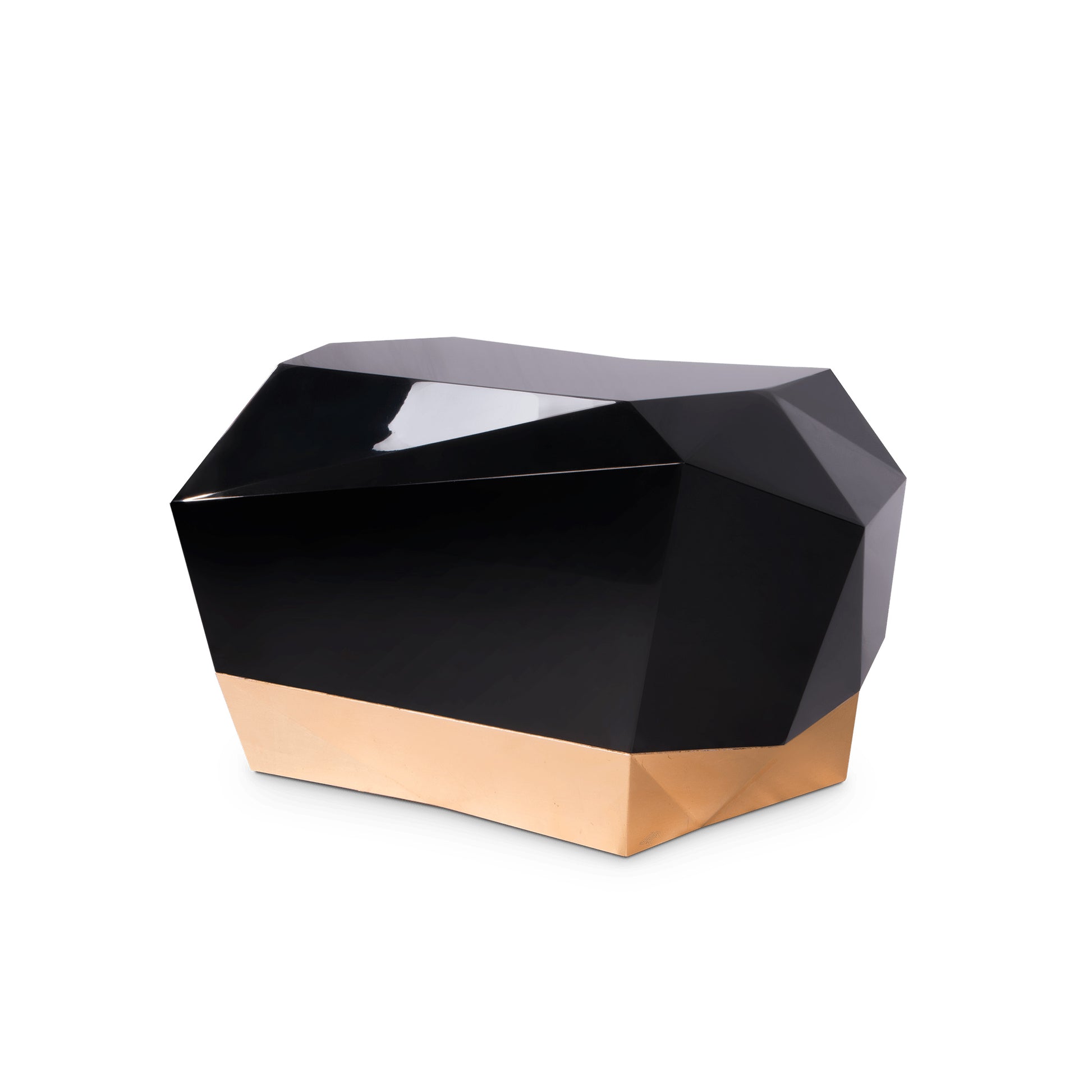 Diamond - Rounded Wooden Bedside Table With Drawers by Boca Do Lobo