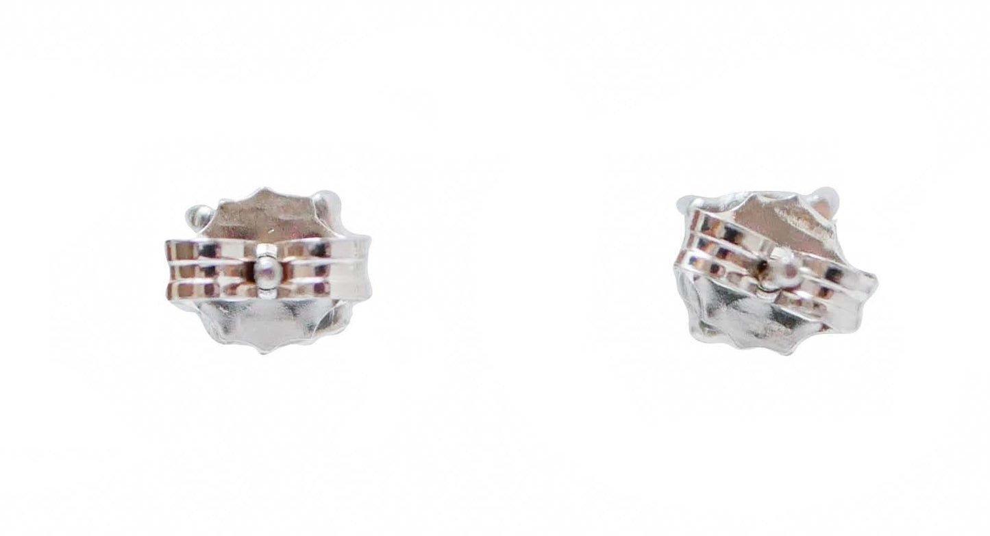 Diamonds, 18 Karat White Gold Earrings, Set of 2