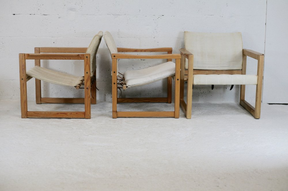 Diana Armchairs by Karin Mobring for Ikea, 1970s, Set of 3