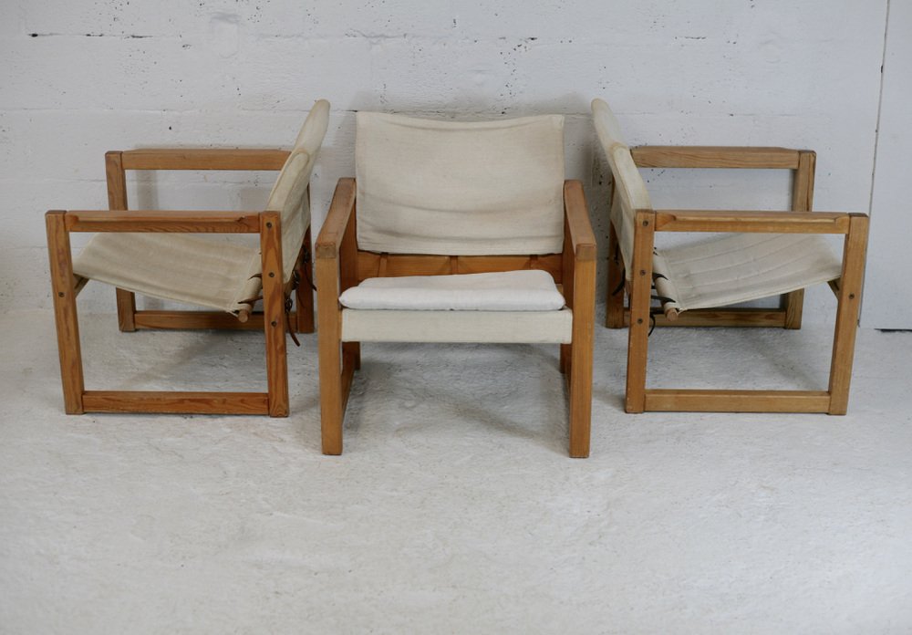 Diana Armchairs by Karin Mobring for Ikea, 1970s, Set of 3