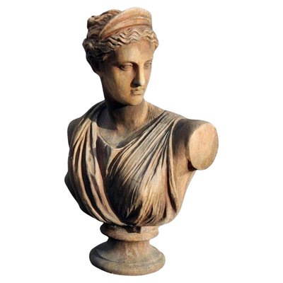 Diana or Artemis Bust of Versailles, Early 20th Century, Terracotta-FDW-2023346