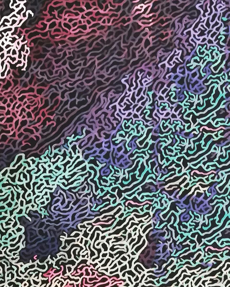 Diana Torje, Color Flow, 2018, Acrylic on Canvas