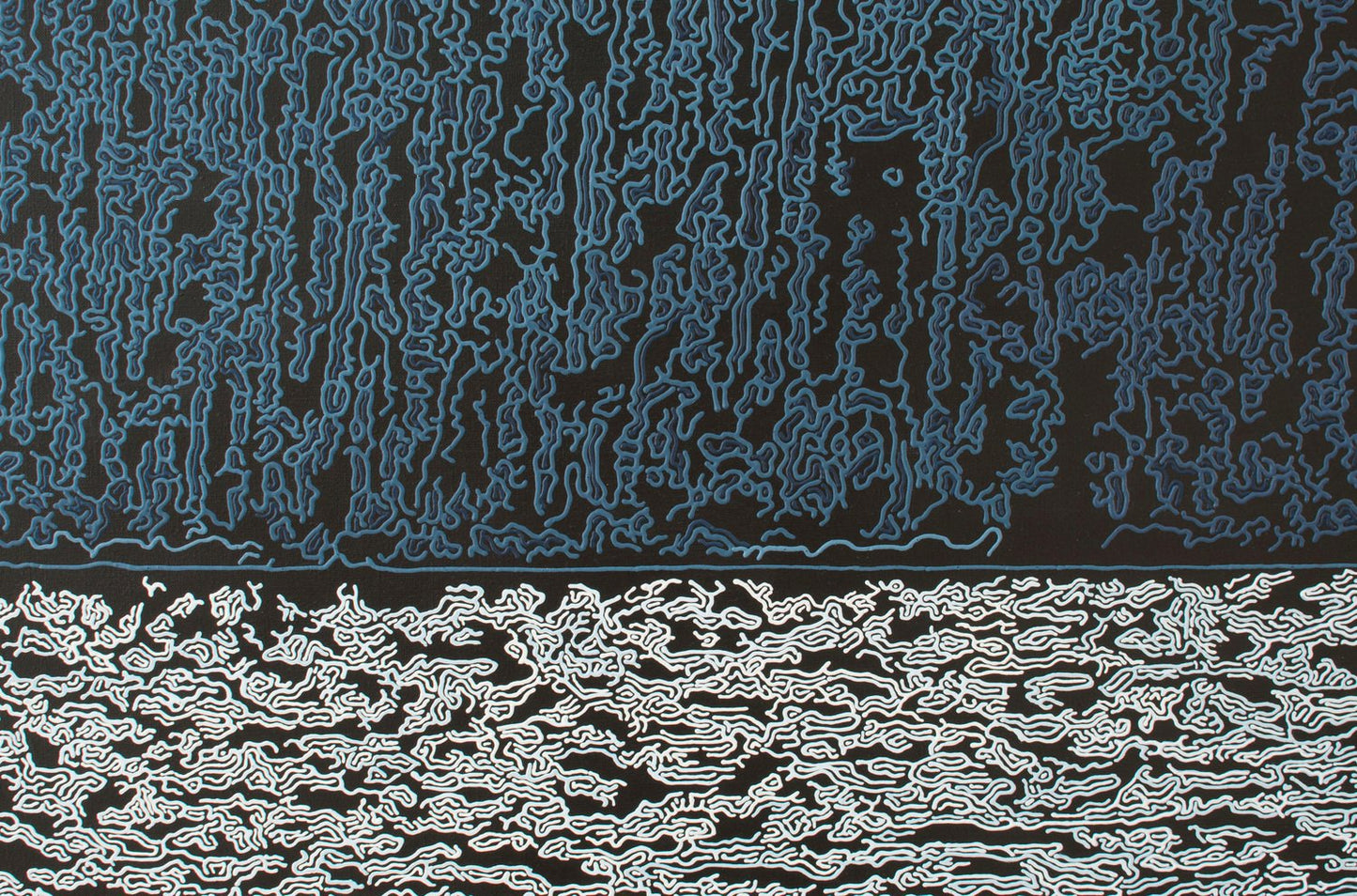 Diana Torje, Deep Blue, 2020, Acrylic on Canvas