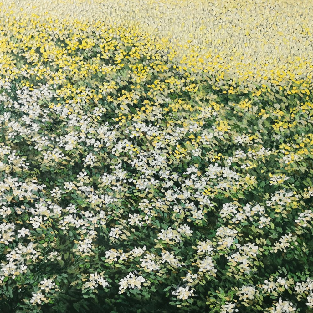 Diana Torje, Summer Flowers, 2021, Acrylic on Canvas