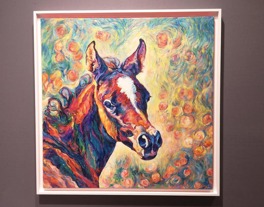 Diana Torje, The Foal, 2018, Acrylic on Canvas