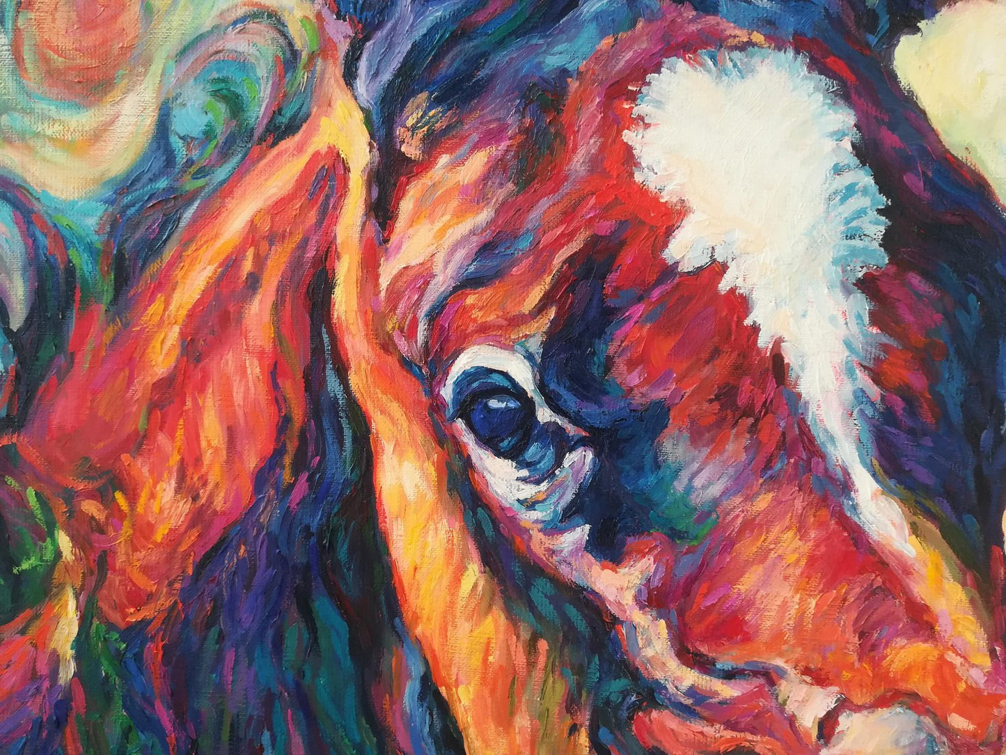 Diana Torje, The Foal, 2018, Acrylic on Canvas