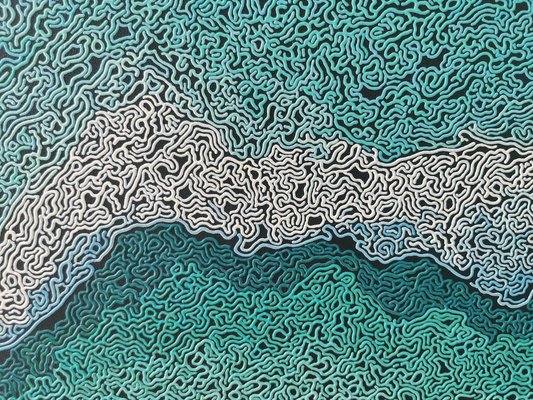 Diana Torje, Tropical Sea, 2023, Acrylic on Canvas-CHG-2031010