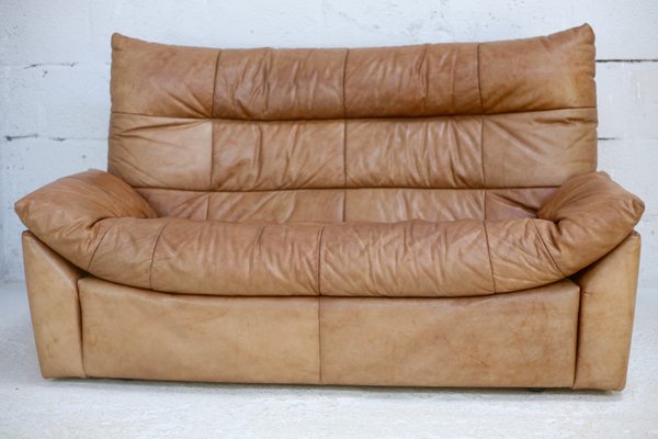 Dianthus Sofa in Leather by Michel Ducaroy for Ligne Roset, 1978-MAO-1361981