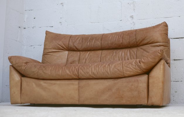 Dianthus Sofa in Leather by Michel Ducaroy for Ligne Roset, 1978-MAO-1361981