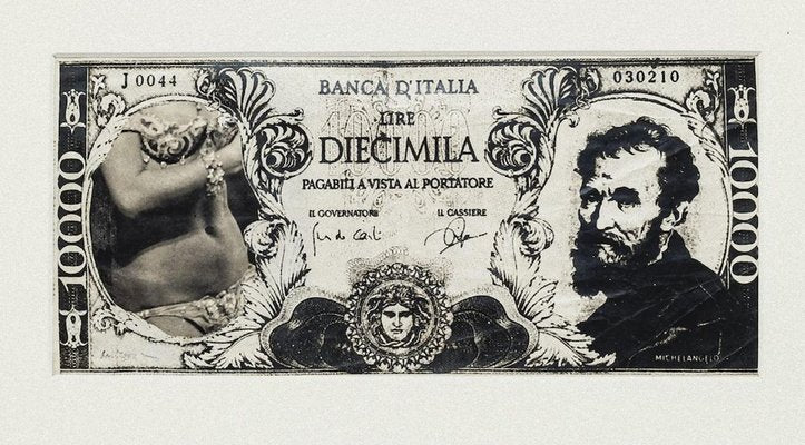 Diecimila Lire - Original Mixed Media by Sergio Barletta - 1980s 1980s-ZCI-757790