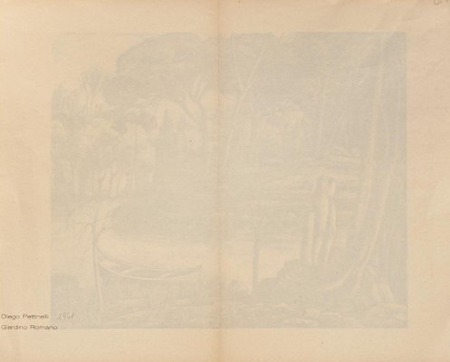 Diego Pettinelli, Landscape, Lithograph on Paper, 1937-ZCI-827784