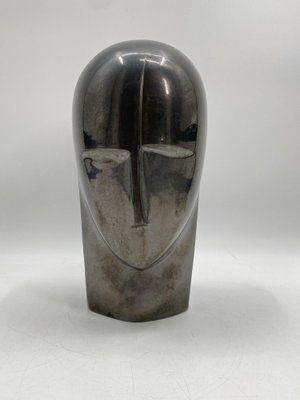 Dietrich Löwe, Head Sculpture, Glazed Ceramic, 1970s-CZ-1752498