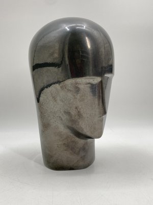 Dietrich Löwe, Head Sculpture, Glazed Ceramic, 1970s-CZ-1752498