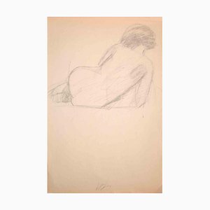 Dimitri Godicky Cwirko, Woman from Behind, Original Pencil Drawing, 1970s-ZCI-981033