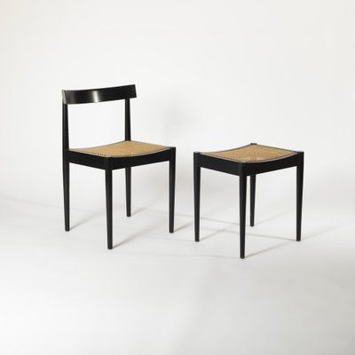 Dining Chair and Stool by Nauer & Knöpfel, Switzerland, 1959, Set of 2-IVW-1760255